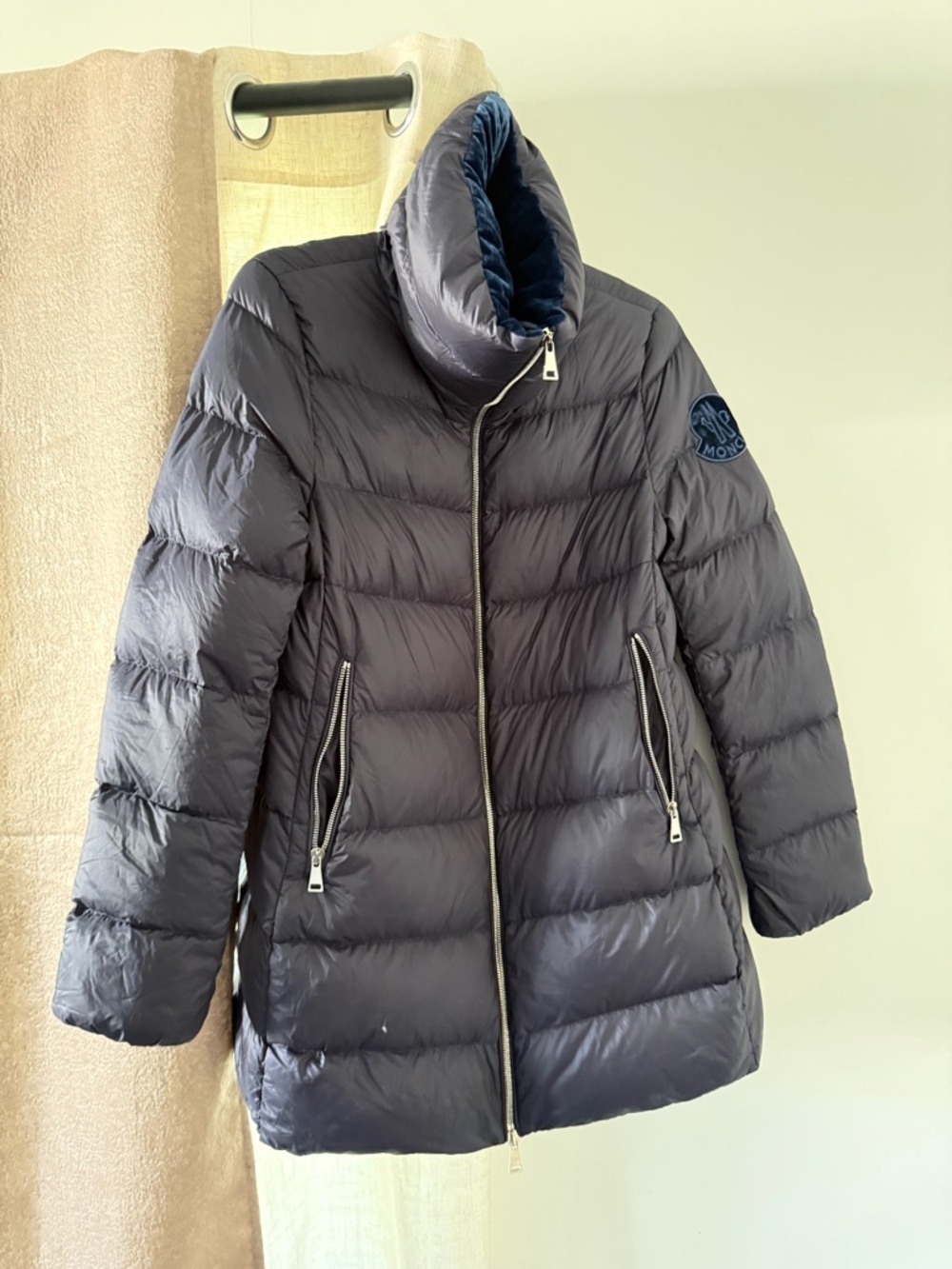 Moncler Navy Blue Quilted Women's Puffer Jacket